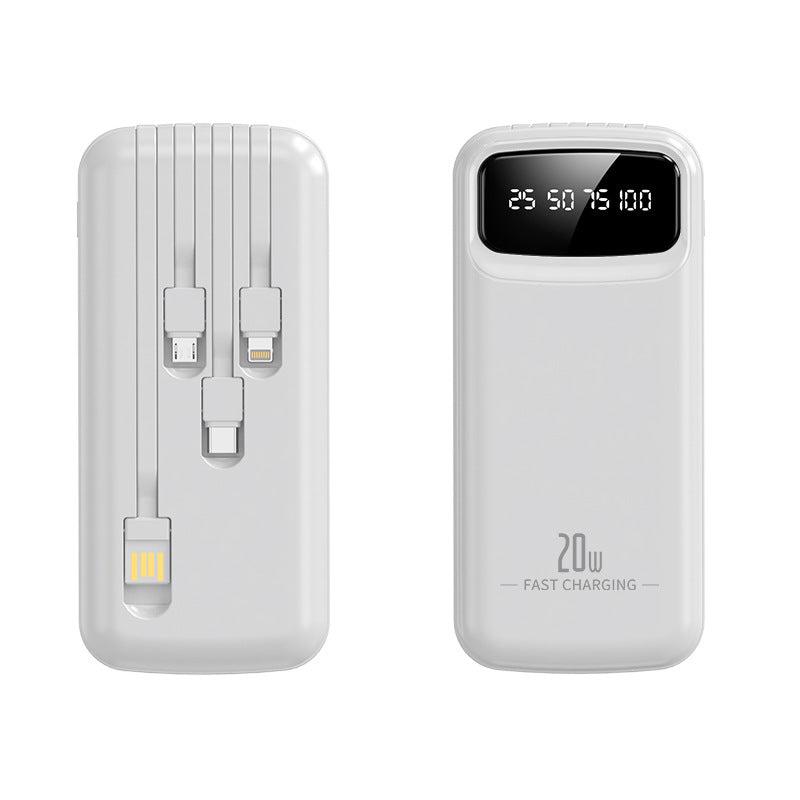 自带充电线/Built-in charging cable, 10000mAh/20000mAh