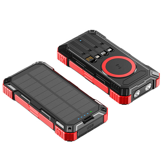 太阳能+无线充移动电源/Solar energy + wireless charging mobile power bank/20000mAh