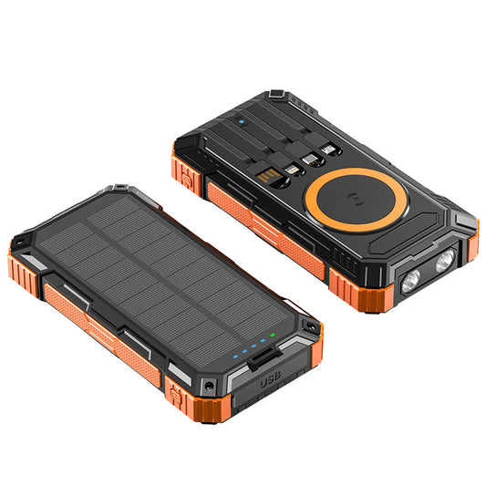太阳能+无线充移动电源/Solar energy + wireless charging mobile power bank/20000mAh